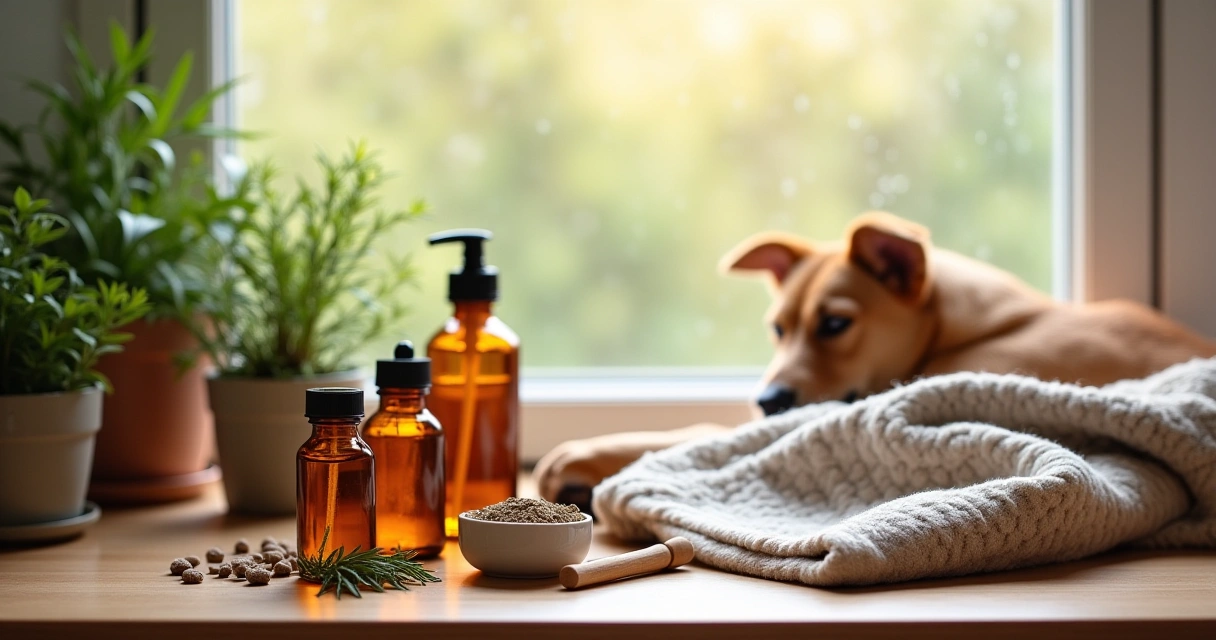 Natural Remedies Pets Spring Storm Anxiety